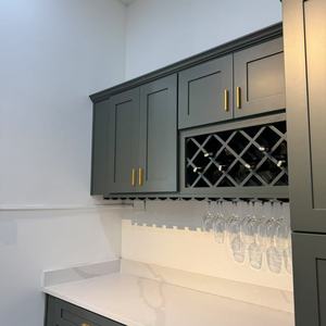 Tùy chỉnh tủ bếp thiết kế nội thất phong cách hiện đại RTA độ bóng cao gấp gỗ tủ bếp thiết lập với mềm đóng ngăn kéo - Product Image 3