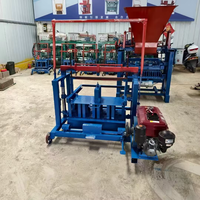 Machine mobile de fabrication de blocs de béton à prix d'usine en gros, avec moteur et pression hydraulique, facile à utiliser pour les espaces restreints
