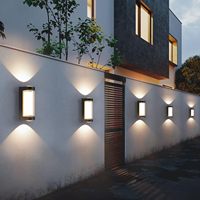 Applique murale moderne en aluminium, étanche, IP65, éclairage extérieur