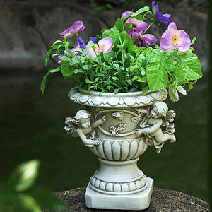 Adorno Decorativo de Resina con Forma de <span class=keywords><strong>Busto</strong></span> de Ángel para Interiores, Balcón, Jardín, <span class=keywords><strong>Maceta</strong></span>, Patio, Artesanía en Resina - Product Image 3