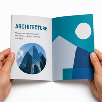 Service d'impression personnalisé pas cher pour catalogues, brochures et flyers A5 de l'entreprise d'impression du Jiangsu, avec reliure plastique et papier offset 300 g/m²