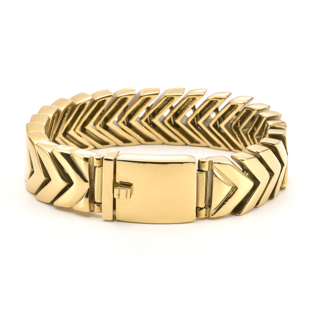 SDA High Quality Stainless Steel Jewelry Fashion Chunky Luxury Cuff Metal Bracelet