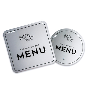 Plaques d'identification RFID en PVC acrylique époxy, Cartes de commentaires pour réseaux sociaux (Facebook, Instagram), Présentoirs carrés pour menus, Plaques de table NFC - Product Image 6