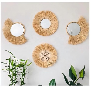 Hot New Handicraft Rattan Wall <strong>Mirror</strong> Unique Antique Wholesale Handmade Living Room <strong>Mirrors</strong> Wicker <strong>Cane</strong> Willow Rattan <strong>Mirror</strong> - Product Image 5