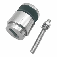 Support de verre en acier inoxydable 304, 52 mm, plat, réglable, pour verre de 12 à 25,52 mm