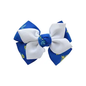 Gordon Ruy Băng Tùy Chỉnh 2 Lớp Grosgrain Ribbon Bow Handmade Kẹp Tóc Cho Bé Gái Tóc Trang Trí Vật Nuôi Trang Trí