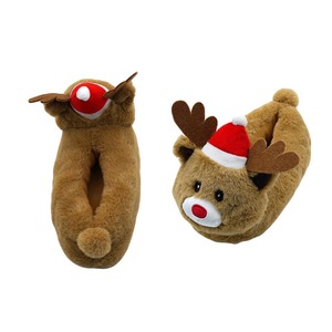 Ciabatte di peluche di natale <span class=keywords><strong>invernale</strong></span> pantofole di peluche di peluche di cervo per bambini graziose scarpette di animali di peluche delle renne - Product Image 6