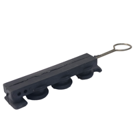 Großhandel Schwarze Kunststoff-FTTH-Drop-Kabelklemmen Spannklemme für Innenbereich Günstiger Preis Außenbereich Miniatur-Glasfaser-Drop-Kabel