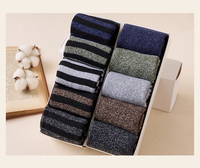 Chaussettes chaudes personnalisées Chaussettes habillées d'hiver épaisses emballées en boîte pour hommes