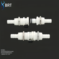 Raccord rapide mâle BRT 1/4'' (6,4 mm) avec valve pour tube d'encre d'imprimante
