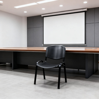 Chaises de conférence pliantes pour étudiants, vente chaude en usine, chaise de bureau à cadre métallique, chaise de formation pour hôpital, chaise de visiteur, chaise de réunion empilable