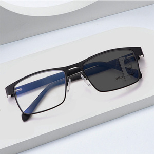 Lunettes de lecture photochromiques classiques pour hommes et femmes, progressives, multifocales, anti-lumière bleue, changement de couleur, mode business, Minya LX-554 - Product Image 1