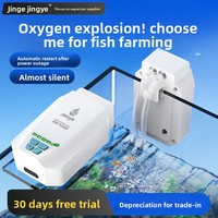 Pompe à air rechargeable ultra-silencieuse double usage OEM GX-1000 pour la pêche en extérieur et l'usage domestique, en plastique ABS, emballée, garantie 1 an