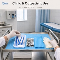 Kit de Pansement Jetable Hygiénique pour Soins des Plaies – Idéal Hôpitaux, Cliniques, Infirmières, Chirurgie – Vente en Gros, Personnalisable, OEM