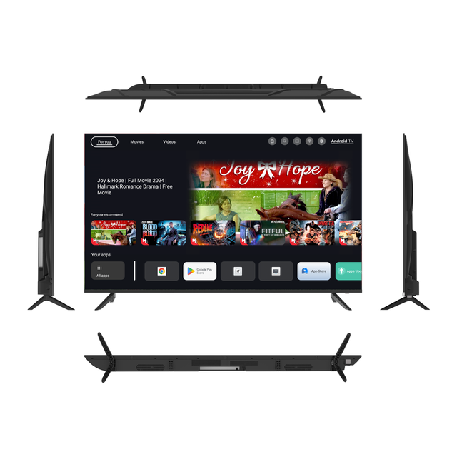 Factory Direct 55 Inch OLED TV Cheap OEM 4K Smart Android 1+8G Panel A+ 4000 T2+S2 BT LED Backlight Air Cast Stock