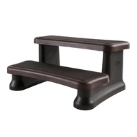 Accessoires pour piscine spa, échelle à 2 niveaux pour piscine spa, marchepied en plastique PS pour spa