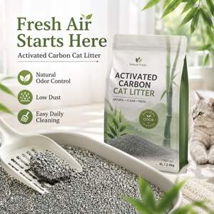 Litière pour chat en bentonite, fabrication directe d'usine, parfum personnalisé OEM, agglomération rapide, faible poussière, facile à nettoyer, bon contrôle des odeurs - Product Image 1