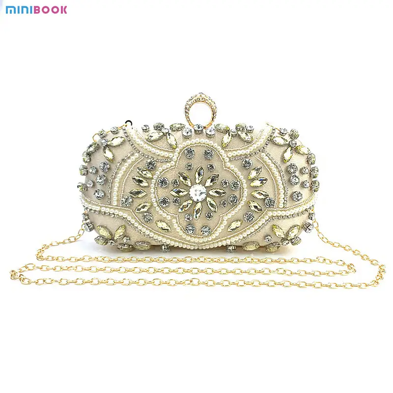 Hot Selling Trendy Elegant Beaded Sequin Bags Women's Luxury Clutch Evening Dinner Bag For Dinner Party Wedding Gift For Girls