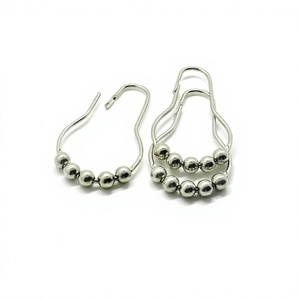 YIWANG decoración de acero inoxidable Cortina de ducha Tieback gancho anillos - Product Image 1