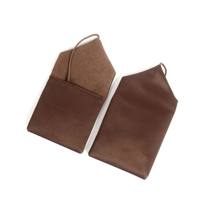 Sac de rangement portable en velours et cuir au design moderne, petit sac organisateur de bijoux à cordon, vente chaude - Product Image 4