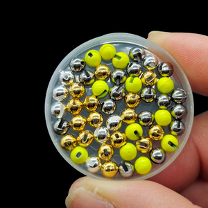 Perline in tungsteno scanalate premium per la costruzione di mosche artificiali 2.8mm 3.3mm 3.8mm, perline ad alta densità senza piombo per ami da jig e Euro Nymphing - Product Image 6