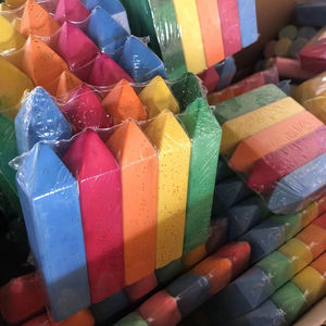 Écologique sans poussière écoliers enfants dessin Logo personnalisé baril en plastique Jumbo trottoir paillettes craies - Product Image 1