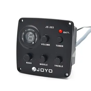 JOYO JE-303 3波段EQ均衡器电吉他调谐器拾音器拾取带LED指示器吉他配件