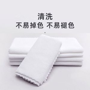 Chiffon de nettoyage en microfibre Fan Xin Warp Knitted 30x70cm, usage industriel, blanc, bords coupés - Product Image 5