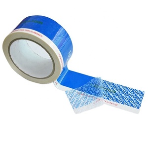 Cinta de Seguridad Azul Brillante con Sello de Seguridad OPEN VOID, con Número Único y Logotipo Impresos - Product Image 3