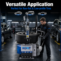 Machine à changer les pneus automatique à bras oscillant haute efficacité, équipement de démontage de pneus de voiture, colonne de levage 110V/220V/380V 8-10bar LEO