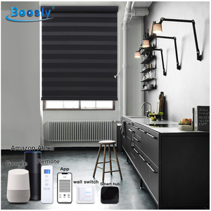 Nhà thông minh rèm cửa sổ Zebra Rèm cơ giới sản xuất văn phòng cán Shades Con lăn cửa sổ mù - Product Image 6
