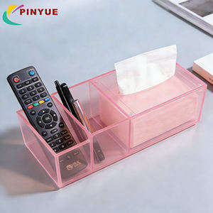 Boîte de rangement pour papier toilette imperméable personnalisée, support de rangement créatif, boîte de rangement multifonctionnelle pour papier toilette en acrylique pour bureau - Product Image 4