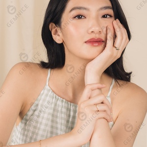 Gemnel última joyería de plata 925 personalizada día y noche anillo de sello de perla madre blanca y negra - Product Image 6