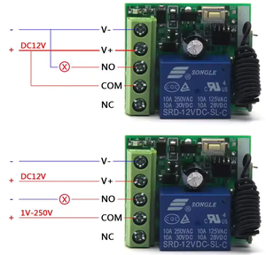 Điện áp rộng 12V không dây duy nhất từ xa chuyển đổi động cơ cửa nhà thông minh dẫn kiểm soát ánh sáng với thời gian chậm trễ - Product Image 5
