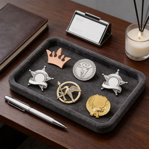 Pin <span class=keywords><strong>de</strong></span> Solapa Personalizado <span class=keywords><strong>de</strong></span> Metal Electrochapado, Clásico, Vintage, Retro, Grabado, <span class=keywords><strong>Hueco</strong></span>, Emblema, Broche, Insignia, <span class=keywords><strong>de</strong></span> Gran Marca, Fábrica Autorizada - Product Image 4