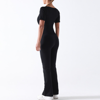Combinaison de yoga pour femme, coupe large, effet ventre plat, bretelles spaghetti, écologique, respirante, extensible dans les quatre sens, pour le sport adulte