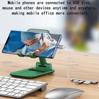 Ultra Slim 4-Port Mini USB 3.1 Multi Splitter 2.0 3.0 Type C Hub Station d'accueil en aluminium pour ordinateur portable PC 4in1 Stock