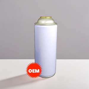 กระป๋องสเปรย์ละอองลอยขนาด400มล. แบบกำหนดเองกระป๋องสเปรย์เหล็กสำหรับใช้ทางเคมีผลิตในกระป๋องมาเลเซีย - Product Image 1