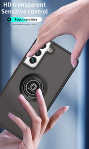 Funda para Teléfono Translúcida Mate para <span class=keywords><strong>Samsung</strong></span> Galaxy <span class=keywords><strong>S22</strong></span>, Funda Híbrida con Soporte para Coche para <span class=keywords><strong>Samsung</strong></span> <span class=keywords><strong>S22</strong></span> <span class=keywords><strong>Plus</strong></span> - Product Image 6