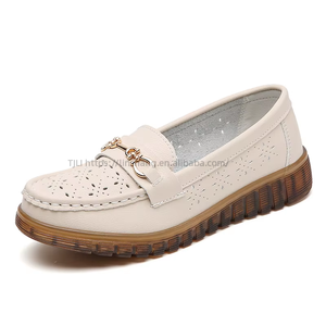 Summer Genuine <b>Soft</b>-Soled Mother's <b>Shoes</b> Hollow Breathable Versatile Women's <b>Shoes</b> Comfortable for Elderly People Feet - Product Image 5