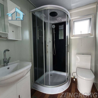 Maison préfabriquée pliable de 20 pieds, 2 à 5 chambres, maison conteneur extensible |   Villa portable de luxe pour hôtel boutique et complexe écologique