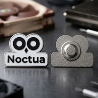 Badges personnalisés en émail dur avec logo de marque et lettres, plaqués argent, aimantés, pour cadeaux d'entreprise