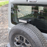 Support d'antenne et de feux de recul pour pneu de secours modifié JB74 pour Suzuki Jimny 2023 2018 3/5 portes, accessoires et crochet de remorquage