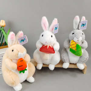 44 styles de jouets en peluche lapin, animaux en peluche classiques en tissu vison, poupée lapin blanc douce, idéale pour les cadeaux promotionnels, lapin de Pâques - Product Image 5