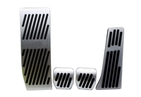 Pour BMW 1 3 Series X1 E39 E46 E87 E90 E91 E92 accélérateur antidérapant sans perçage, gaz, carburant, frein, repose-pied, coussinets de pédale, style de voiture
