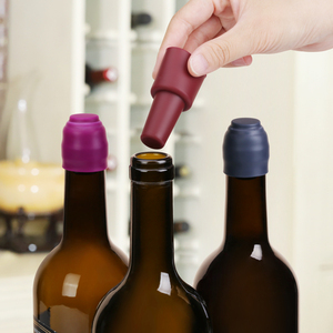 Bouchon de bouteille de vin en silicone de qualité alimentaire, anti-fuite, réutilisable pour le stockage du vin et de la cuisine à domicile - Product Image 2