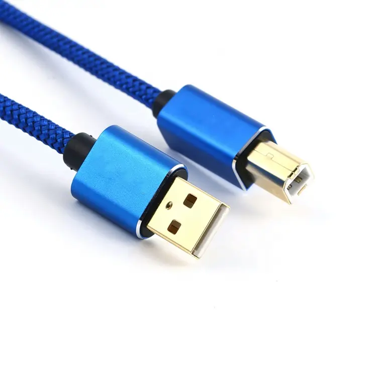 מפעל מחיר זהב מצופה USB 2.0 מדפסת כבל זכר ל-b זכר 1m 2m 3m 5m 10m