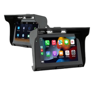 Pantalla de motocicleta B5350 Pantalla táctil impermeable y antiarañazos Carplay inalámbrico/pantalla automática Android con banda <span class=keywords><strong>Bual</strong></span> BT 5,0 - Product Image 1