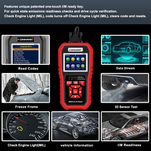 Escáner de diagnóstico automotriz KW851 de nivel superior, herramienta de diagnóstico de reinicio de aceite de coche con actualización gratuita de por vida - Product Image 3