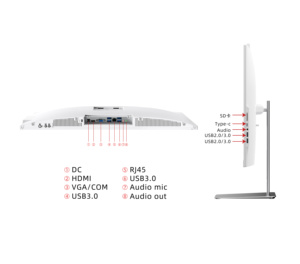 Precio <span class=keywords><strong>de</strong></span> fábrica AIO Computadora <span class=keywords><strong>de</strong></span> 23,8 pulgadas I7 1360P DDR4 16GB 32GB 1TB 2TB SSD Todo en una PC Computadora <span class=keywords><strong>de</strong></span> escritorio monobloque - Product Image 3